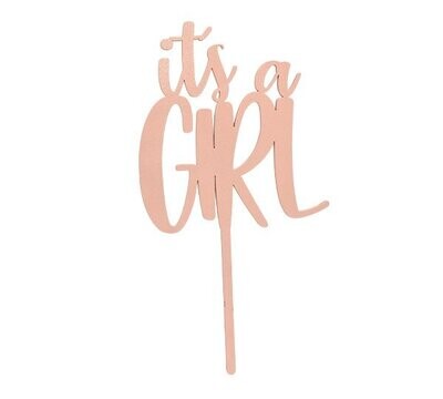 Cake Topper Rosa It´s A Girl BDLP-034