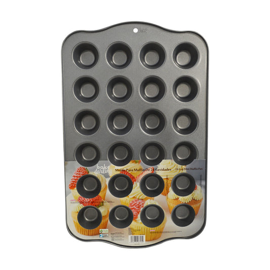 Molde Para Mini Muffin 24 Cavidades Bake Darling 700-753