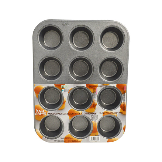Molde Para Mini Muffin 12 Cavidades Bake Darling 700-756