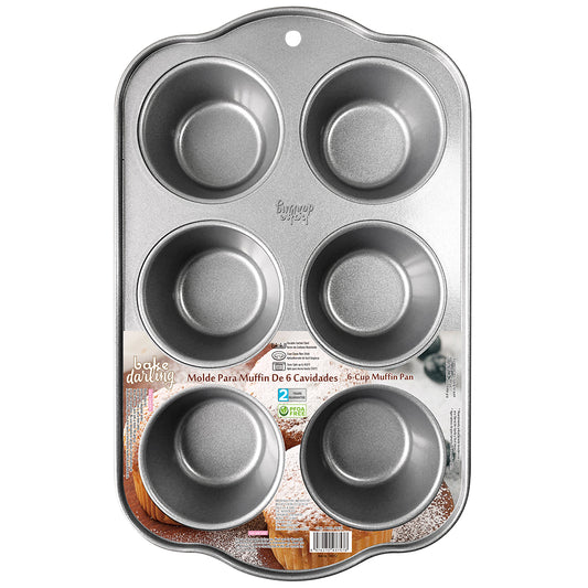 Molde Para Muffin Estándar 6 Cavidades Bake Darling 700-757