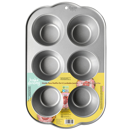 Molde Para Muffin Jumbo 6 Cavidades Bake Darling 700-759