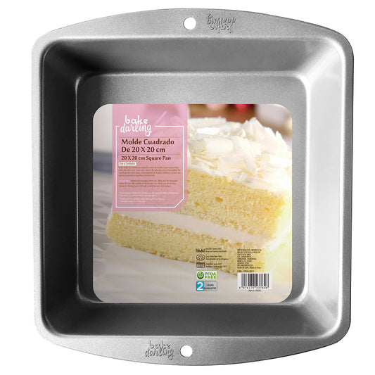Molde Para Pastel Cuadrado 20 X 20 Cm Bake Darling 700-760