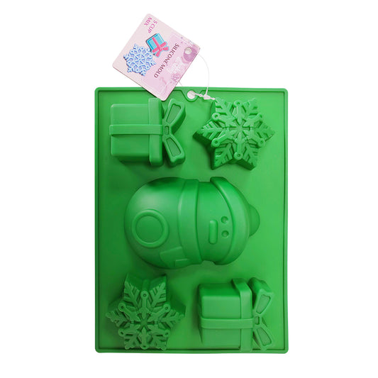 Molde De Silicon Figuras Navideño 5 Cav Bake Darling 703-924