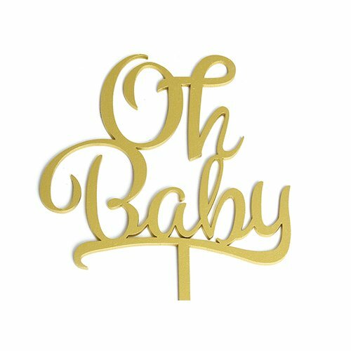 Cake Topper Dorado Oh Baby Mod 24 BDLG-024