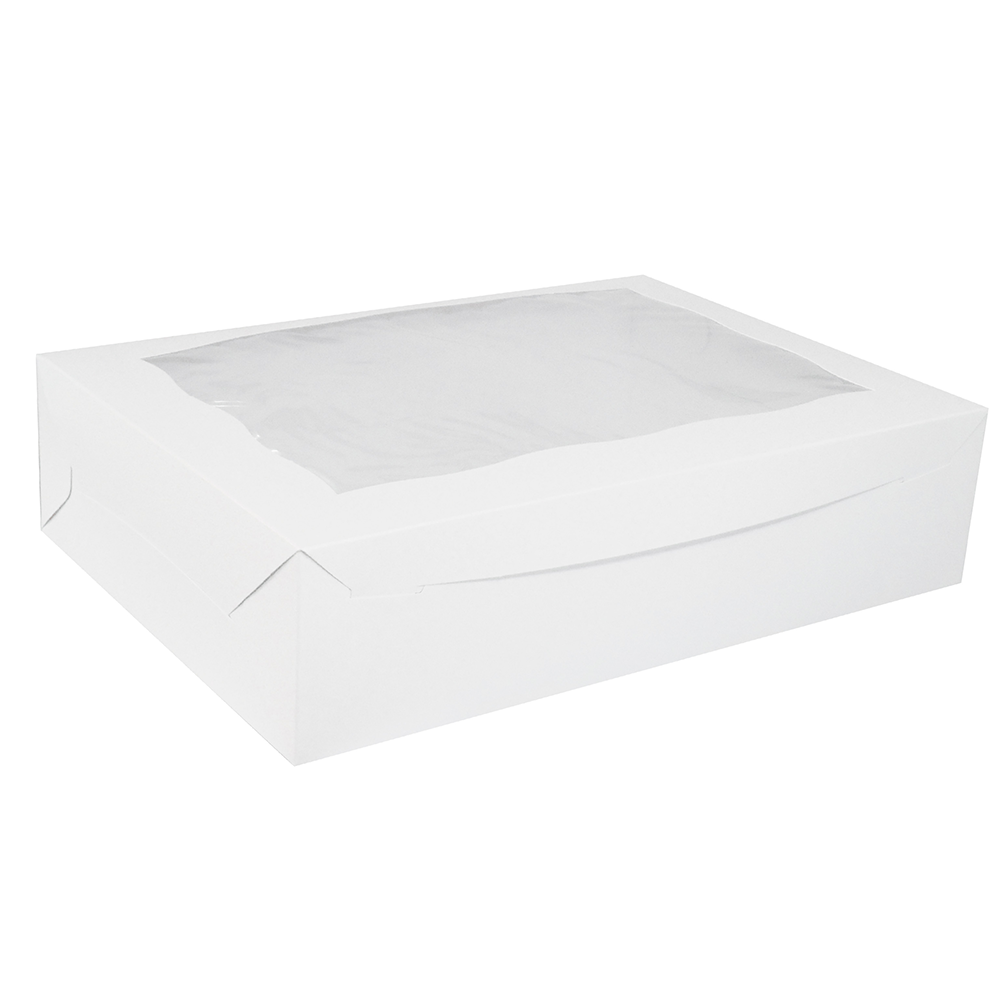 Caja Blanca C/ Ventana Incluye inserto para 12 cupcakes