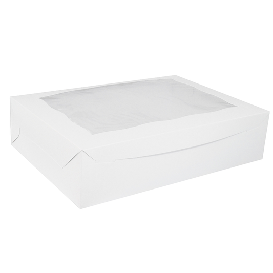 Caja Blanca C/ Ventana Incluye inserto para 12 cupcakes